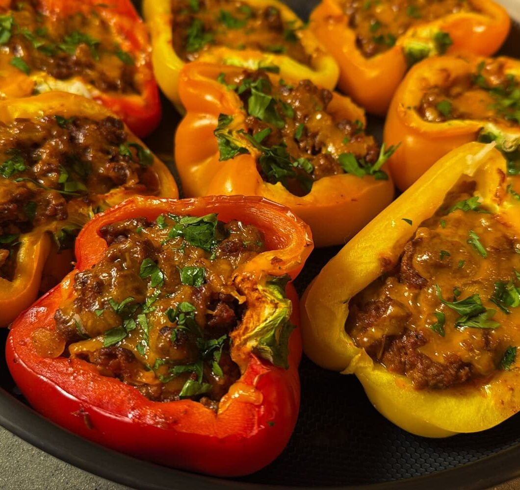 Sloppy Joe Stuffed Peppers (Bun-Free)