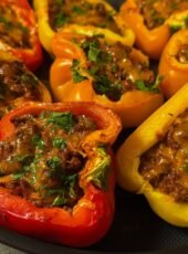 Sloppy Joe Stuffed Peppers (Bun-Free)